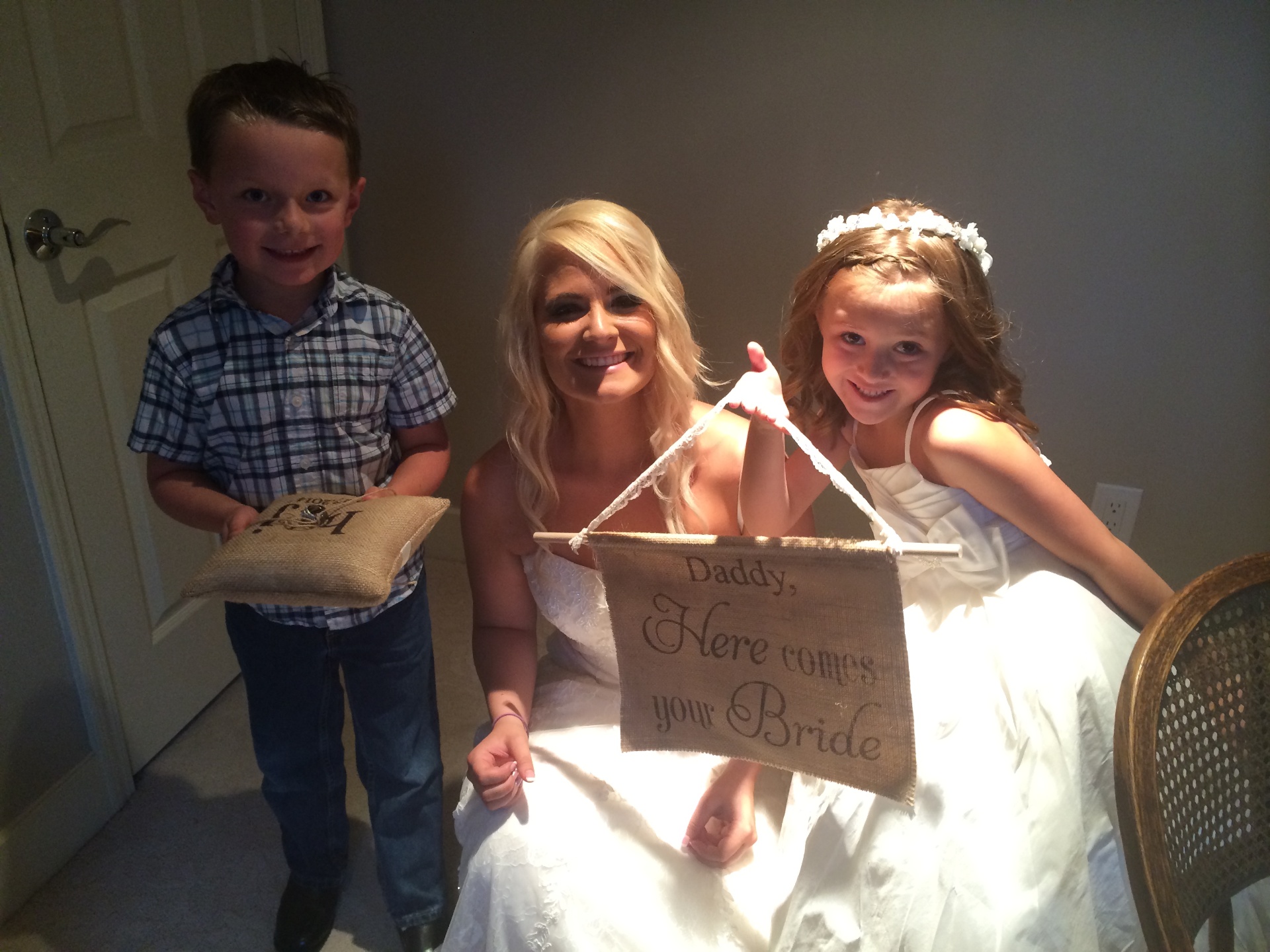Here comes the bride